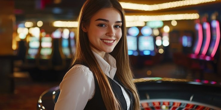 Antarmuka taruhan Infinite Blackjack Antarmuka pemain untuk menempatkan taruhan di Infinite Blackjack